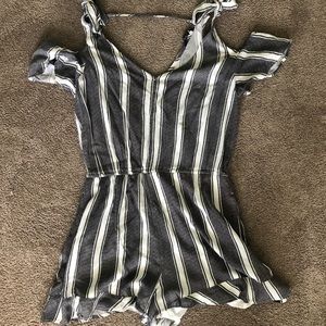 Striped American Eagle Romper